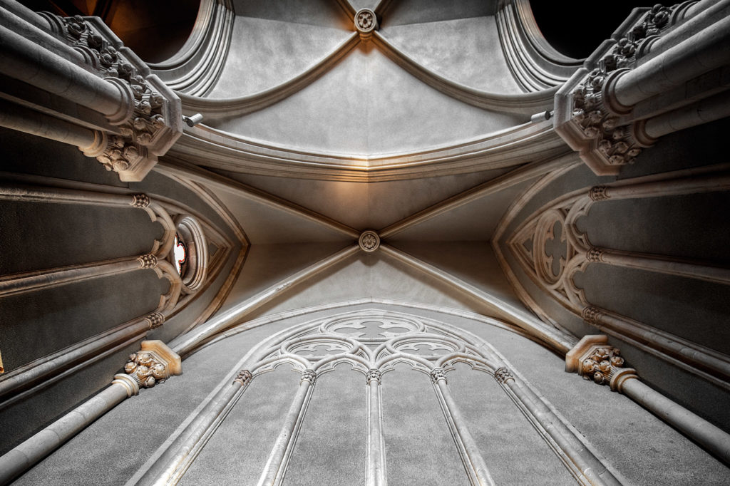 Fotografía del interior de la Capilla Neogótica del Convento de Betoño. Vitoria - Gasteiz. País Vasco