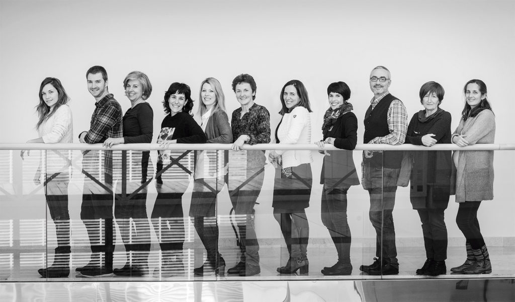 Fotografía de grupo del Departamento de Lingüística y Estudios Vascos de la UPV-EHU. Fotografía Corporativa