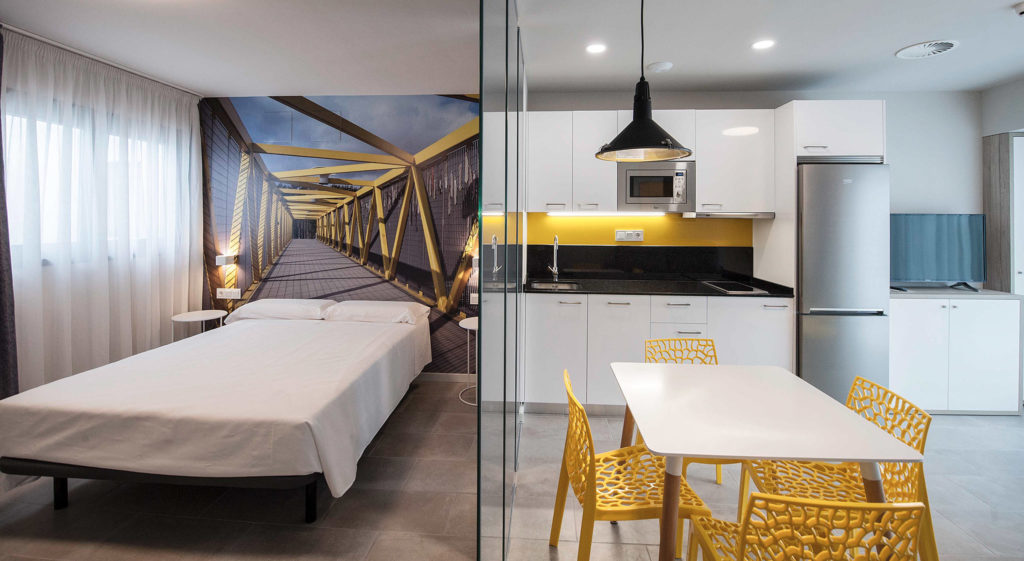 Fotografía del interior de los Apartamentos turísticos D