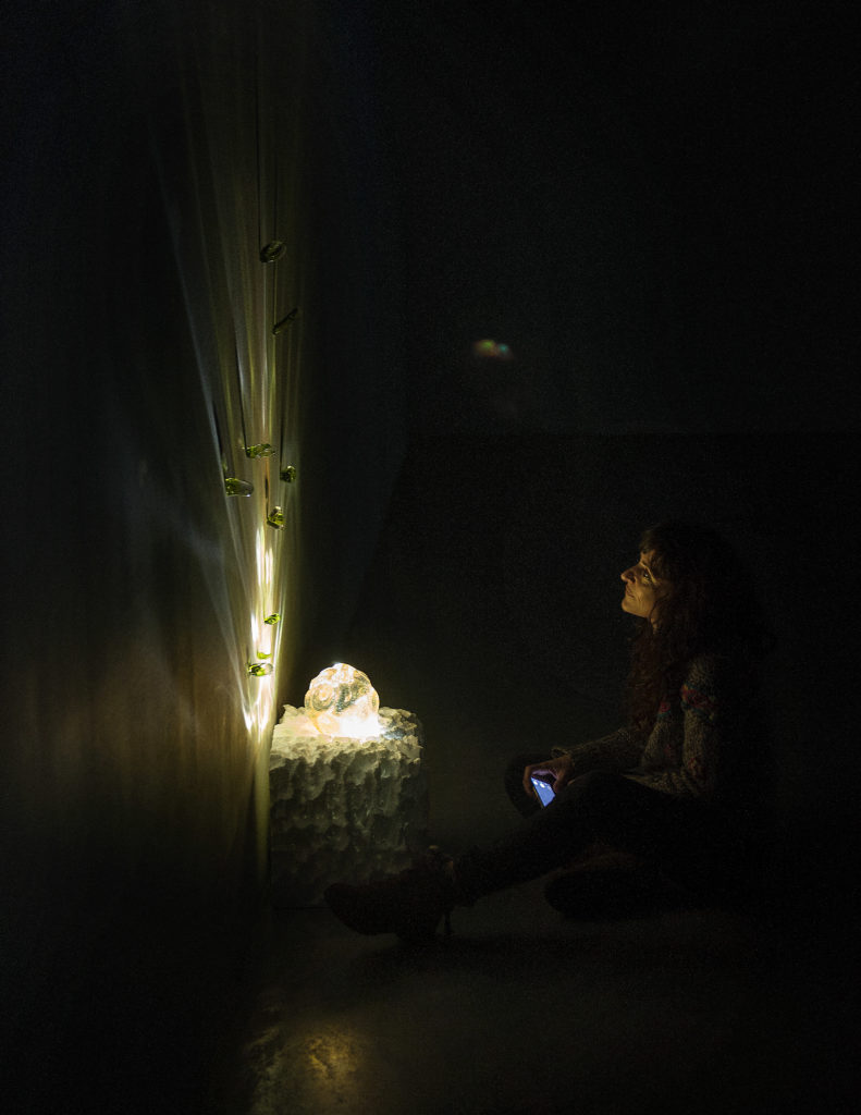 Fotografías de la exposición TRANSMUTACION 11 de Anabel Quincoces. Depósito de aguas. Vitoria