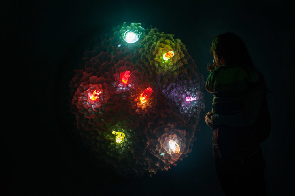 Fotografías de la exposición TRANSMUTACION 11 de Anabel Quincoces. Depósito de aguas. Vitoria