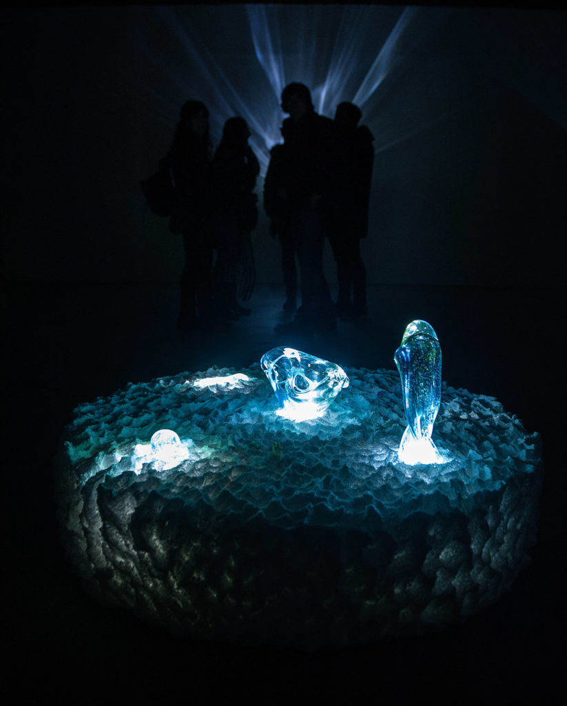 Fotografías de la exposición TRANSMUTACION 11 de Anabel Quincoces. Depósito de aguas. Vitoria