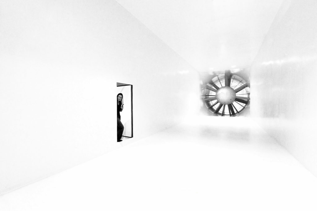 Fotografía del tunel del Viento en Epsilon. Miñano