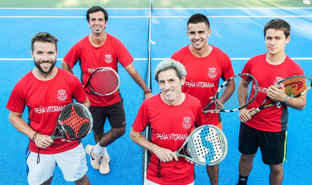 Entrenadores tenis y padel en la Peña Vitoriana.