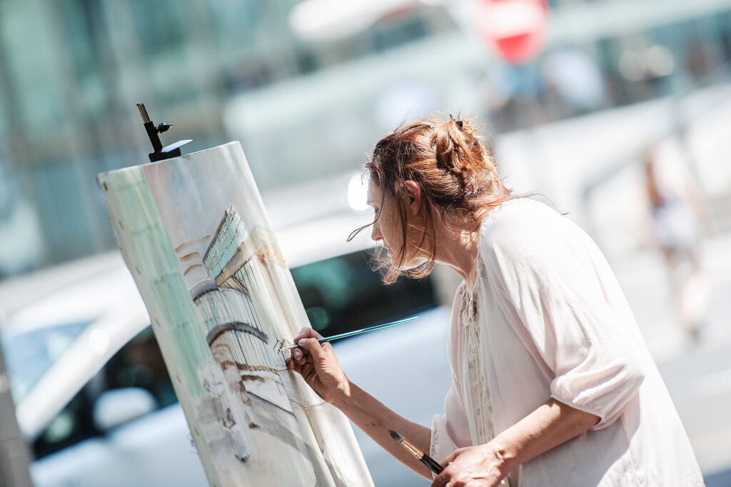 Concurso de Pintura al Aire Libre organizado por el Ayuntamiento de Vitoria - Gasteiz.