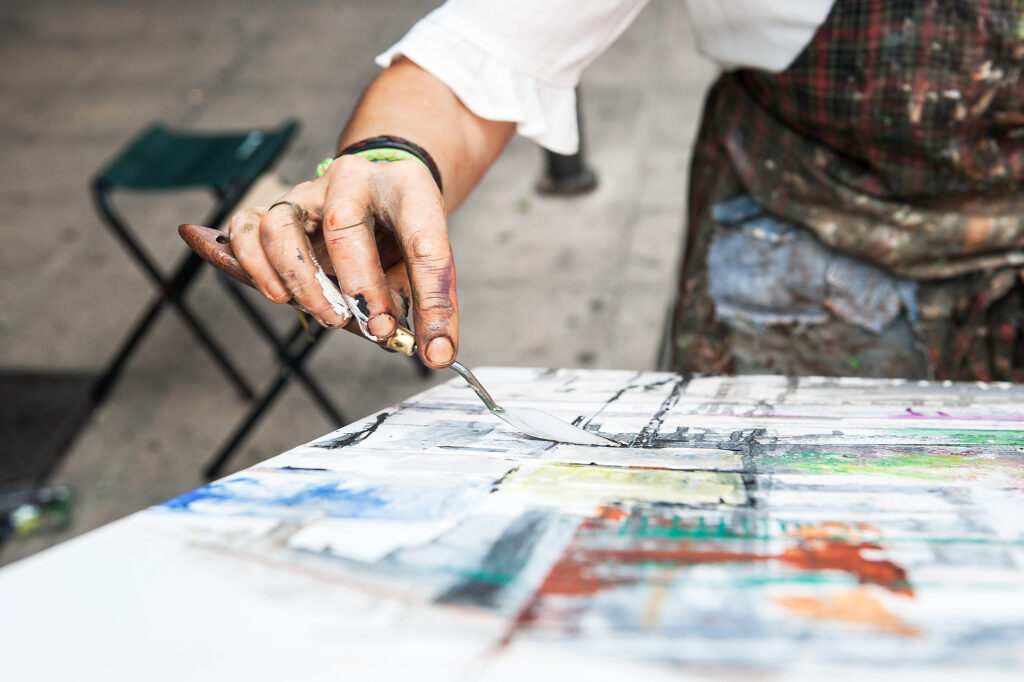 Concurso de Pintura al Aire Libre organizado por el Ayuntamiento de Vitoria - Gasteiz.