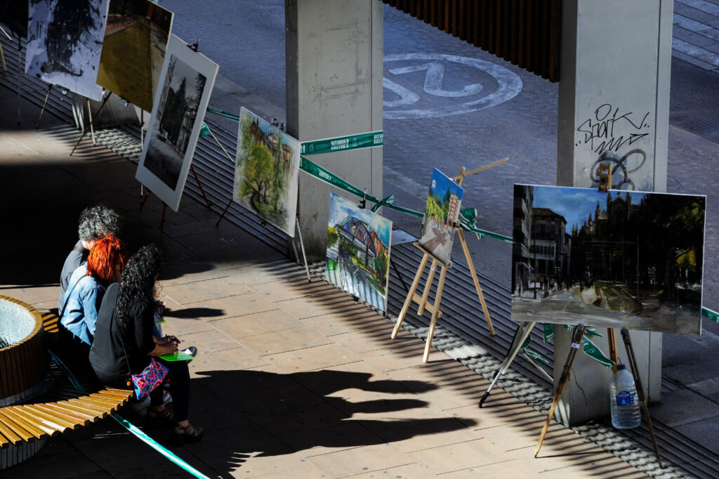 Concurso de Pintura al Aire Libre organizado por el Ayuntamiento de Vitoria - Gasteiz.